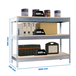 Kit établi Basic - 900x1800x450 - 3 niveaux Bois - SIMON RACK - 8425437094064