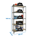 Rayonnage bois-métal léger sans vis 1800x900x300 - 5 niveaux Anthracite/Bois - SIMON RACK - 8425437094521