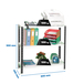 Rayonnage métallique léger à vis 900x800x300 - 3 niveaux Anthracite/Blanc - SIMON RACK - 8425437095818