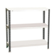 Rayonnage métallique léger à vis 1000x800x300 - 3 niveaux Anthracite/Blanc - SIMON RACK - 8425437095832