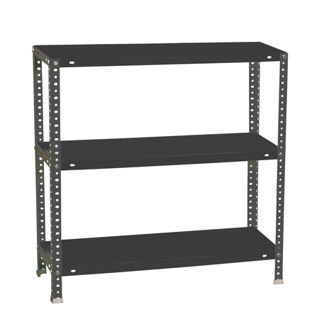 Rayonnage métallique léger à vis 900x800x500 - 3 niveaux Anthracite - SIMON RACK - 8425437095900