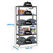 Rayonnage métallique léger à vis 2000x1000x400 - 5 niveaux Anthracite - SIMON RACK - 8425437096440