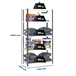 Rayonnage métallique léger à vis 2000x1100x400 - 5 niveaux Anthracite/Blanc - SIMON RACK - 8425437096495