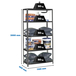 Rayonnage métallique léger à vis 2000x1100x400 - 5 niveaux Anthracite - SIMON RACK - 8425437096501