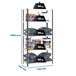 Rayonnage métallique léger à vis 2000x1100x500 - 5 niveaux Anthracite/Blanc - SIMON RACK - 8425437096518