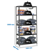 Rayonnage métallique léger à vis 2000x1100x500 - 5 niveaux Anthracite - SIMON RACK - 8425437096525