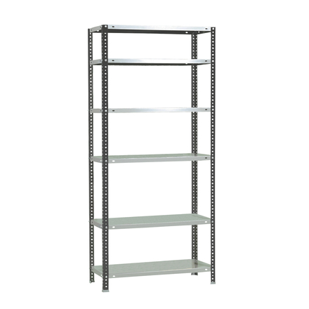 Rayonnage métallique léger à vis 2000x800x300 - 6 niveaux Anthracite/Blanc - SIMON RACK - 8425437096532