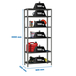 Rayonnage métallique léger à vis 2000x900x500 - 6 niveaux Anthracite - SIMON RACK - 8425437096648