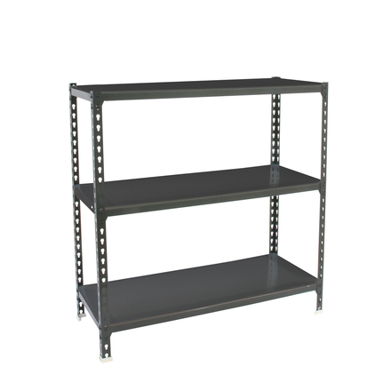 Rayonnage métallique léger sans vis 900x1000x300 - 3 niveaux Anthracite - SIMON RACK - 8425437097140