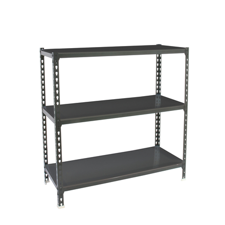 Rayonnage métallique léger sans vis 900x1100x300 - 3 niveaux Anthracite - SIMON RACK - 8425437097324