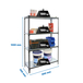 Rayonnage métallique léger sans vis 1500x800x300 - 4 niveaux Anthracite/Blanc - SIMON RACK - 8425437097492