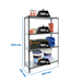 Rayonnage métallique léger sans vis 1500x800x400 - 4 niveaux Anthracite/Blanc - SIMON RACK - 8425437097614