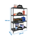 Rayonnage métallique léger sans vis 1500x1100x400 - 4 niveaux Anthracite - SIMON RACK - 8425437097713