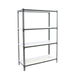 Rayonnage métallique léger sans vis 1500x800x500 - 4 niveaux Anthracite/Blanc - SIMON RACK - 8425437097737