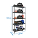 Rayonnage métallique léger sans vis 1800x900x300 - 5 niveaux Anthracite - SIMON RACK - 8425437097898