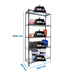 Rayonnage métallique léger sans vis 2000x1000x300 - 5 niveaux Anthracite/Blanc - SIMON RACK - 8425437097911