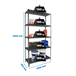 Rayonnage métallique léger sans vis 2000x1000x300 - 5 niveaux Anthracite - SIMON RACK - 8425437097928