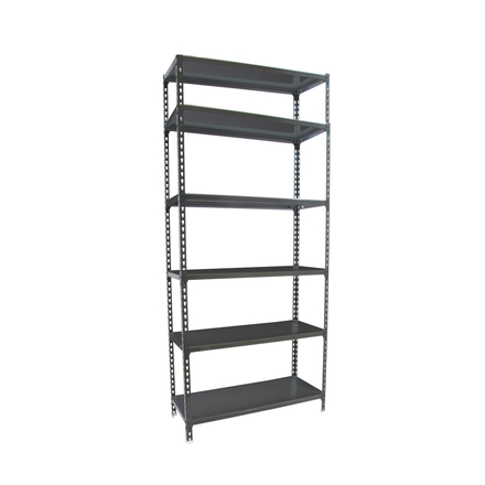 Rayonnage métallique léger sans vis 2500x800x400 - 6 niveaux Anthracite - SIMON RACK - 8425437098314