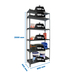 Rayonnage métallique léger sans vis 2500x800x400 - 6 niveaux Anthracite - SIMON RACK - 8425437098314