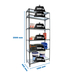 Rayonnage métallique léger sans vis 2500x1100x400 - 6 niveaux Anthracite/Blanc - SIMON RACK - 8425437098390