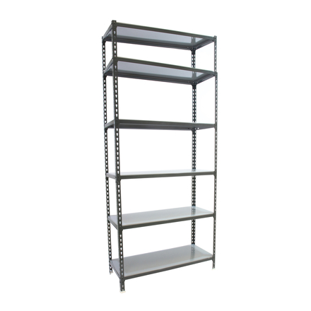 Rayonnage métallique léger sans vis 2500x1100x400 - 6 niveaux Anthracite - SIMON RACK - 8425437098413