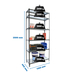 Rayonnage métallique léger sans vis 2500x1100x400 - 6 niveaux Anthracite - SIMON RACK - 8425437098413