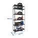 Rayonnage métallique léger sans vis 2500x1100x500 - 6 niveaux Anthracite - SIMON RACK - 8425437098529