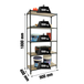 Rayonnage bois-métal léger sans vis 1800x900x400 - 5 niveaux Anthracite/Bois - SIMON RACK - 8425437099298