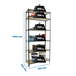 Rayonnage bois-métal léger sans vis 2500x900x300 - 6 niveaux Anthracite/Bois - SIMON RACK - 8425437099342