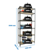 Rayonnage bois-métal léger sans vis 2500x1100x300 - 6 niveaux Anthracite/Bois - SIMON RACK - 8425437099366