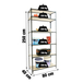 Rayonnage bois-métal léger sans vis 2500x800x400 - 6 niveaux Anthracite/Bois - SIMON RACK - 8425437099373