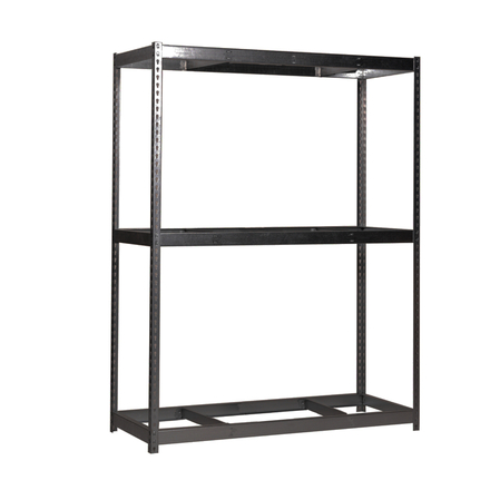 Étagère charge moyenne 500 à 600kg - 2000x2100x450 - 3 niveaux Anthracite - SIMON RACK - 8425437099861