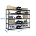Étagère charge moyenne 500 à 600kg - 2000x2100x750 - 5 niveaux Anthracite/Bois - SIMON RACK - 8425437100963