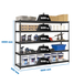 Étagère charge moyenne 500 à 600kg - 2000x1800x600 - 5 niveaux Anthracite - SIMON RACK - 8425437101809