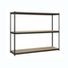 Étagère mobile charge moyenne 400kg - 1500x1200x600 - 3 niveaux Anthracite/Bois - SIMON RACK - 8425437102523
