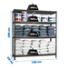 Étagère mobile charge moyenne 400kg - 2000x1500x450 - 4 niveaux Anthracite/Bois - SIMON RACK - 8425437102691