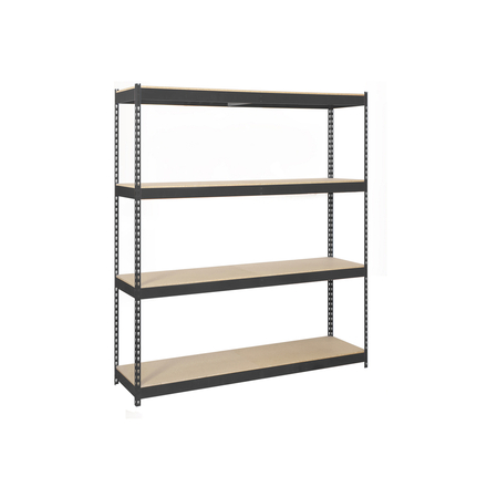 Étagère mobile charge moyenne 400kg - 2000x1500x750 - 4 niveaux Anthracite/Bois - SIMON RACK - 8425437102714