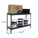 Étagère mobile charge moyenne 400kg - 900x1500x450 - 2 niveaux Anthracite - SIMON RACK - 8425437102998
