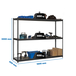 Étagère mobile charge moyenne 400kg - 2000x1800x600 - 3 niveaux Anthracite - SIMON RACK - 8425437103155