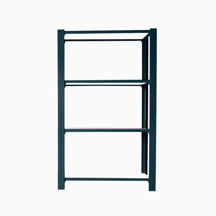 Rayonnage de bureau charge légère sans vis 1500x900x300 - 4 niveaux Anthracite/Blanc - SIMON RACK - 8425437103414