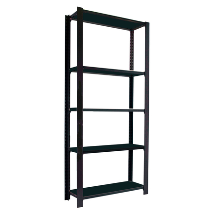Rayonnage de bureau charge légère sans vis 2100x900x400 - 5 niveaux Anthracite - SIMON RACK - 8425437103513