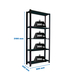 Rayonnage de bureau charge légère sans vis 2100x900x400 - 5 niveaux Anthracite - SIMON RACK - 8425437103513