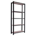 Rayonnage de bureau charge légère sans vis 2100x900x400 - 5 niveaux Anthracite - SIMON RACK - 8425437103520