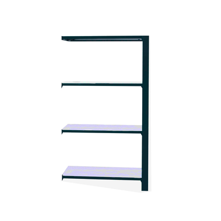Rayonnage de bureau charge légère sans vis 1500x900x400 - 4 niveaux Anthracite/Blanc - SIMON RACK - 8425437103629