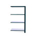 Rayonnage de bureau charge légère sans vis 1500x900x400 - 4 niveaux Anthracite/Blanc - SIMON RACK - 8425437103629