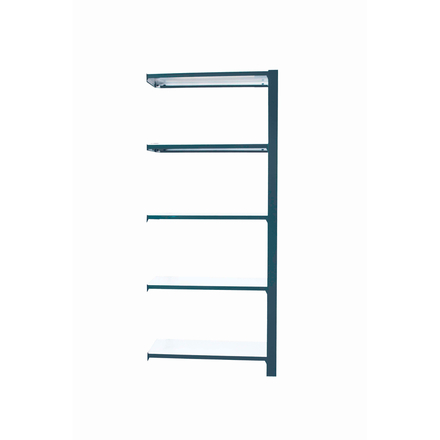 Rayonnage de bureau charge légère sans vis 2100x900x400 - 5 niveaux Anthracite/Blanc - SIMON RACK - 8425437103681
