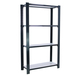 Rayonnage de bureau charge légère sans vis 1500x900x300 - 4 niveaux Anthracite/Blanc - SIMON RACK - 8425437103780
