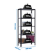 Rayonnage intérieur 1800x800x300 - 5 niveaux Anthracite/Blanc - SIMON RACK - 8425437104350