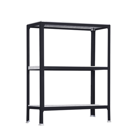Rayonnage intérieur 900x1000x300 - 3 niveaux Anthracite - SIMON RACK - 8425437104381