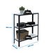 Rayonnage intérieur 900x800x300 - 3 niveaux Blanc - SIMON RACK - 8425437104435